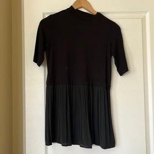 Black dressy maternity top